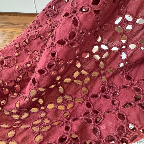 Free‎ People Empress Rock Midi Dress Cottagecore Square Neck Puff Sleeve XS - Picture 4 of 12